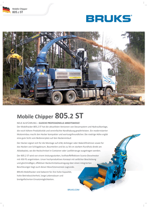 Дробилки за дърво Bruks 805.2 ST