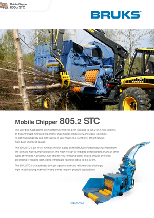 Дробилки за дърво Bruks 805.2 STC