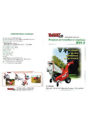 Дробилки за дърво Bugnot BV-E 3