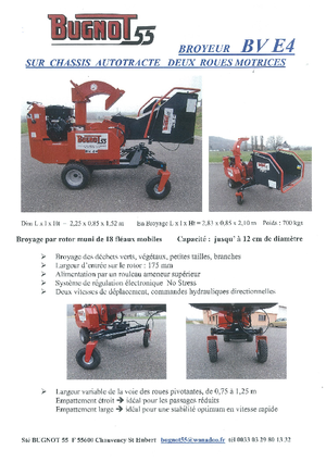 Дробилки за дърво Bugnot BV-E 4 PF