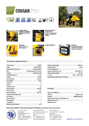 Дробилки за дърво TS-Industrie Cougar PTO