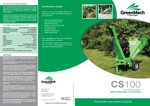 Дробилки за дърво Green Mech CS 100-18 PS