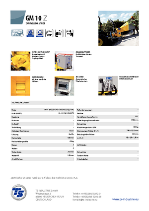 Дробилки за дърво TS-Industrie GM 10 Z