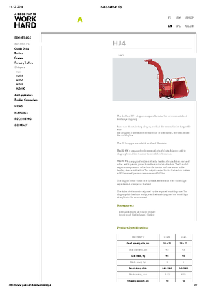 Дробилки за дърво Junkkari HJ 4 G