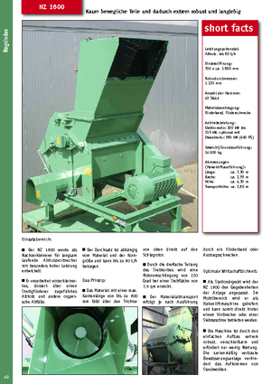 Дробилки за дърво Jenz NZ 1600 E