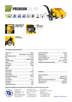 Дробилки за дърво TS-Industrie Premium 22 ER