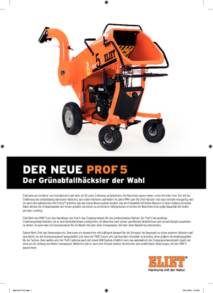 Дробилки за дърво Eliet Prof 5 B