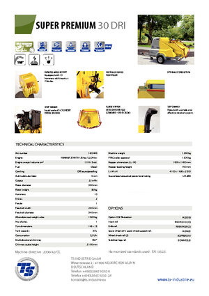 Дробилки за дърво TS-Industrie Super Premium 30 DRI