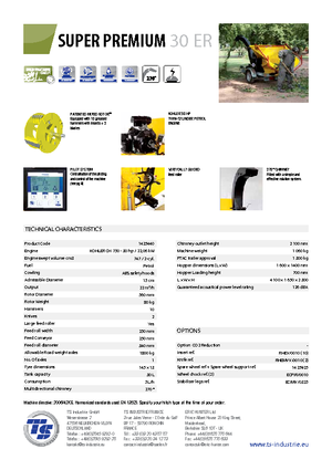 Дробилки за дърво TS-Industrie Super Premium 30 ER