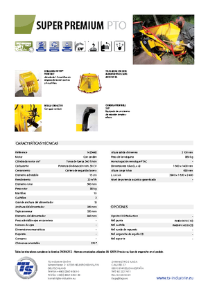 Дробилки за дърво TS-Industrie Super Premium PTO