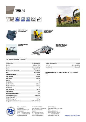 Дробилки за дърво TS-Industrie TS 190 M