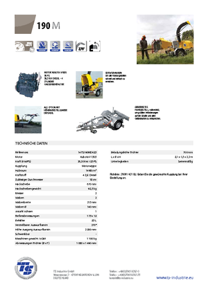 Дробилки за дърво TS-Industrie TS 190 M