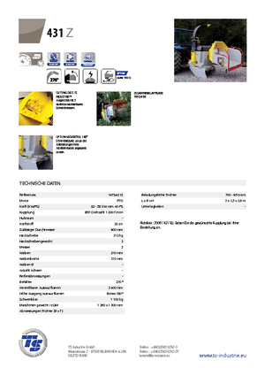 Дробилки за дърво TS-Industrie TS 431 Z