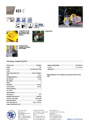 Дробилки за дърво TS-Industrie TS 431 Z