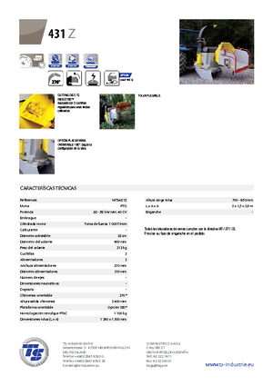 Дробилки за дърво TS-Industrie TS 431 Z