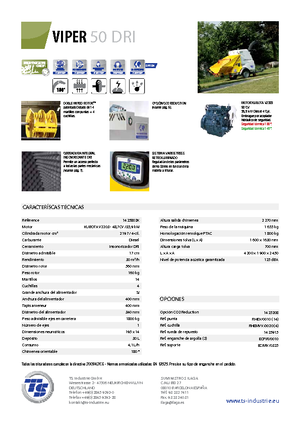 Дробилки за дърво TS-Industrie Viper 50 DRI