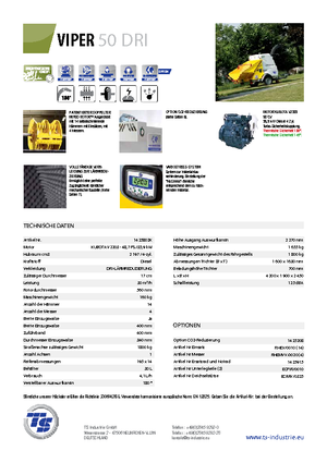 Дробилки за дърво TS-Industrie Viper 50 DRI