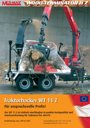 Дробилки за дърво MUS-MAX Wood-Terminator 11 Z