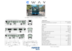 Автобуси за градски транспорт Iveco E-way 12 m
