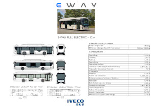 Автобуси за градски транспорт Iveco E-way 12 m