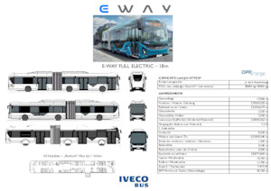 Автобуси за градски транспорт Iveco E-way 18 m