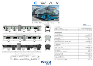 Автобуси за градски транспорт Iveco E-way 18 m