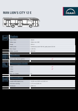 Автобуси за градски транспорт MAN Lion’s City 12 E