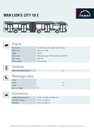 Автобуси за градски транспорт MAN Lion’s City 18 E