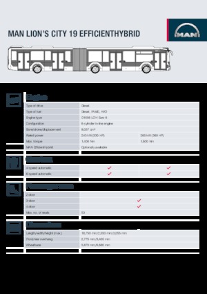 Автобуси за градски транспорт MAN Lion’s City 19