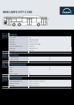 Автобуси за градски транспорт MAN Lion's City C