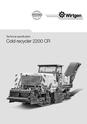 Машина за рециклиране на пътища - студено рециклиране Wirtgen 2200 CR