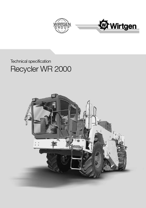 Машина за рециклиране на пътища - студено рециклиране Wirtgen WR 2000