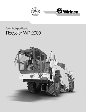Машина за рециклиране на пътища - студено рециклиране Wirtgen WR 2000