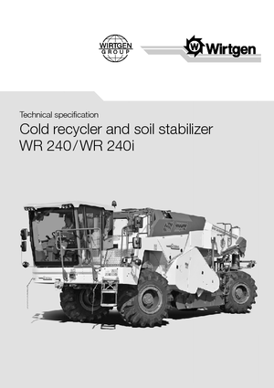 Машина за рециклиране на пътища - студено рециклиране Wirtgen WR 240