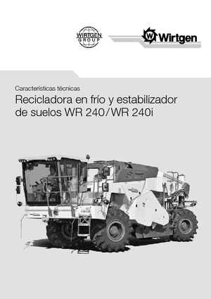 Машина за рециклиране на пътища - студено рециклиране Wirtgen WR 240