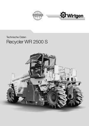 Машина за рециклиране на пътища - студено рециклиране Wirtgen WR 2500 S