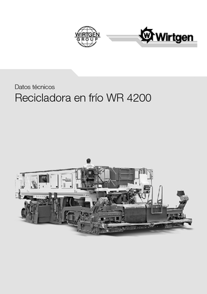 Машина за рециклиране на пътища - студено рециклиране Wirtgen WR 4200