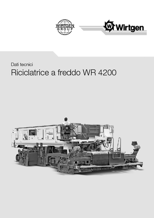 Машина за рециклиране на пътища - студено рециклиране Wirtgen WR 4200