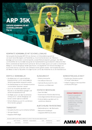 Комбинирани валяци Ammann ARP 35 K