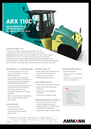 Комбинирани валяци Ammann ARX 110 C T4f