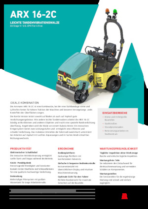 Комбинирани валяци Ammann ARX 16-2C