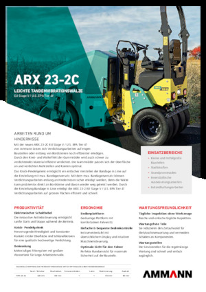 Комбинирани валяци Ammann ARX 23-2C