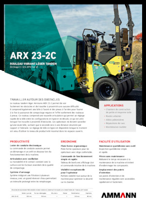Комбинирани валяци Ammann ARX 23-2C
