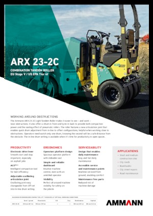 Комбинирани валяци Ammann ARX 23-2C