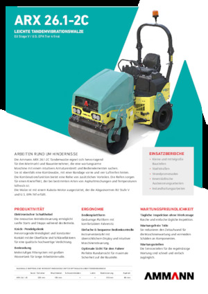 Комбинирани валяци Ammann ARX 26.1-2C