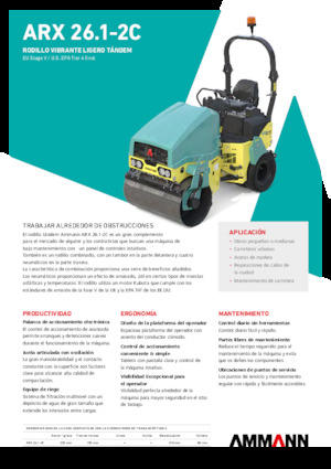 Комбинирани валяци Ammann ARX 26.1-2C