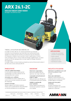 Комбинирани валяци Ammann ARX 26.1-2C