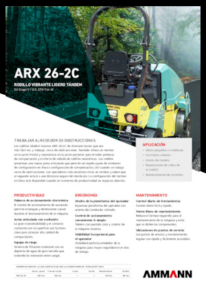 Комбинирани валяци Ammann ARX 26-2C