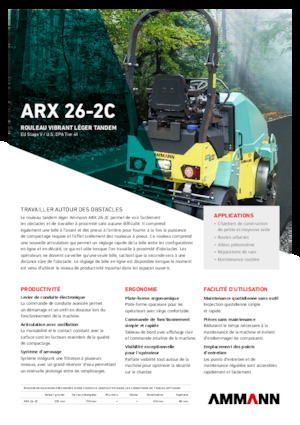 Комбинирани валяци Ammann ARX 26-2C