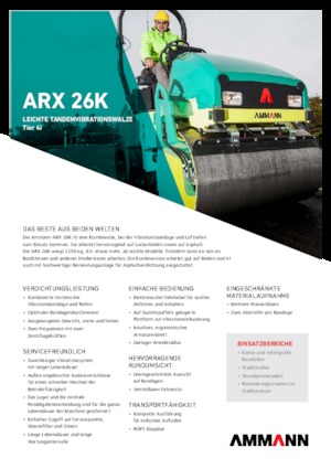 Комбинирани валяци Ammann ARX 26 K